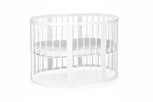 La Bebe™ Bed Kotto Olin 9 in 1 Art.141419 White Многофункциональная деревянная кроватка-трансформер 9 в 1
