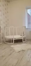 La Bebe™ Bed Kotto Olin 9 in 1 Art.141419 White Многофункциональная деревянная кроватка-трансформер 9 в 1