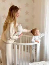 La Bebe™ Bed Kotto Olin 9 in 1 Art.141419 White Многофункциональная деревянная кроватка-трансформер 9 в 1
