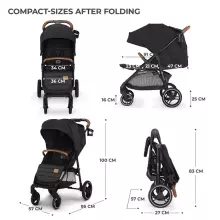 KinderKraft  Grande Plus Art.KSGRAN00BLK0000 Black Прогулочная коляска