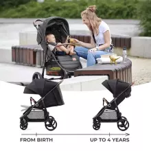 KinderKraft  Grande Plus Art.KSGRAN00BLK0000 Black Прогулочная коляска