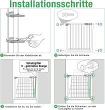 Naizy N Stop Safety Gate Art.142038 Black Security Gate