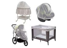 Bebe Basic ™ Mosquito  Art.KX7851 White  moskītu tīkls bērnu ratiem un gultiņām