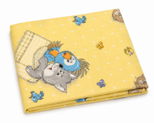 UR Kids Bedding Art.143928 Yellow Bird Bērnu virspalags no kokvilnas 75x100cm