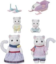 Sylvanian Families sniega leopardu ģimenes slēpošanas komplekts Art.5814