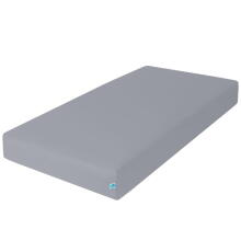 La Bebe™ Fitted Sheet Art.70145 Grey Cotton for Cribbed 120x60cm