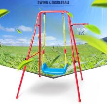 Bebe Basic Swing/Basketball Art.KX7936 Качели етская с баскетбольным кольцом 2 в 1