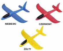 Ikonka Art.KX7954 Glider plane polystyrene 2LED MIX 48x47cm