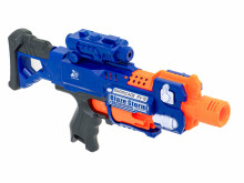 Ikonka Art.KX6679 Blaze Storm putuplasta bultas šautene + tālmēris + 20 bultas zilā krāsā