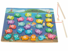 Ikonka Art.KX5954 Montessori puidust kala kalapüügimagneti mäng