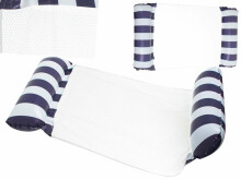 Ikonka Art.KX5540 Inflatable mattress swimming chair 120x70cm navy blue