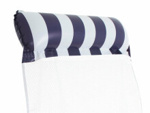 Ikonka Art.KX5540 Inflatable mattress swimming chair 120x70cm navy blue