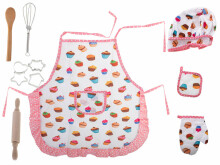 Ikonka Art.KX5284 Kitchen set for cooking apron + accessories
