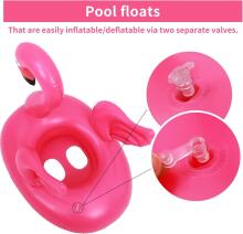 Kidsworld Flamigo Pool Art.148448 Piepūšamais bērnu pontona ritenis flamingo