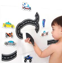 Bebe Basic Art.KX5657 набор мягких пазлов в форме дорог и машин для ванны