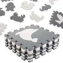 Bebe Basic Puzzle  Art.KX5207 Bērnu daudzfunkcionālais grīdas paklājs puzle no 9 elementiem