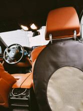 La bebe™ Car Seat Protector Avocado Art.148788 Neutral Aizsargpārvalks autosēdeklim (Autokrēsla atzveltnes aizsārgs, sēdekļa muguras pārsegs )