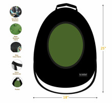 La bebe™ Car Seat Protector Avocado Art.148789 Green Cover me with Love and Avocuddle