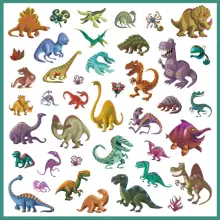 Djeco 160 Stickers Dinosaurs Art.DJ08843
