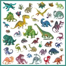 Djeco 160 Stickers Dinosaurs Art.DJ08843