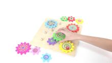 Viga Spinning Gears Art.59854 Деревянный пазл Шестерёнки