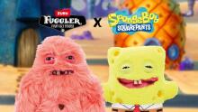 Fuggler x SpongeBob SquarePants (Patrick) – Funny Ugly Monster Plush Toy with Human-Like Teeth