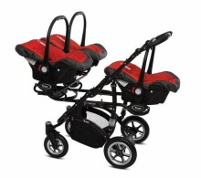 Babyactive Trippy 08 Rosso Universal stroller for triplets 3in1