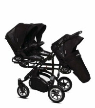 Babyactive Trippy 07 Black Universal stroller for triplets 2in1
