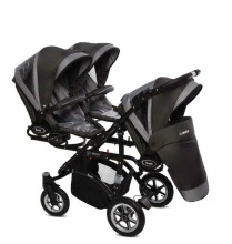 Babyactive Trippy 09 Silver Universal stroller for triplets 2in1