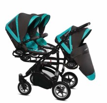 Babyactive Trippy 11 Tropic Green stroller for triplets 2in1