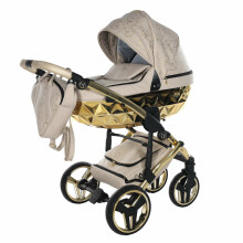 Junama Heart Art.HT-07 Beige Gold Baby universal stroller 2 in 1