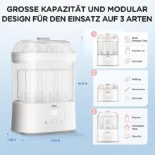 Bear Steriliser for Baby Bottles with Drying Function 4-in-1 Art.15213 стерилизатор для детских принадлежностей, детских бутылочек и аксессуаров для молокоотсосов