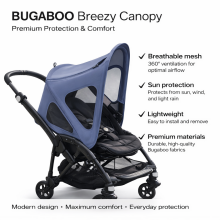 Bugaboo Fox/Cameleon3/Lynx breezy sun canopy v2 Art.152384 Seaside Blue Защита от солнца