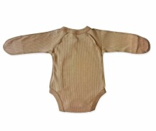 La Bebe™ NO Baby Body Art. 9-10-32 Cappuccino Бодик из 100% мягкого хлопка с длинным рукавом