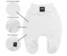 La Bebe™ NO Baby Pants Art. 10-04-21 Clouds Детские штанишки с широким поясом и закрытыми пяточками из чистого хлопка
