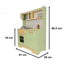Ikonka Modern Classic Art.KX4625 Children's wooden kitchen MDF MODERN CLASSIC+ accessories