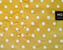 La Bebe™ Cotton Art.153193 Yellow Хлопковая подстилка с клеенкой 75x75см