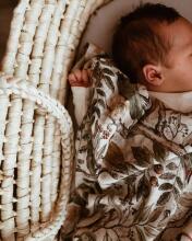 Makaszka Bamboo Swaddle Art.154614 Высококачественная муслиновая пелёнка из бамбука, (75x100 см)