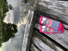 Weri Spezials Children's Non-Slip Socks Cinderella Lilac ART.WERI-1195 High quality children's socks made of cotton with non-slip coating