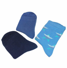 Weri Spezials Детские носки Stars Medium Blue ART.WERI-4123 Комплект из трех пар высококачественных детских носков из хлопка