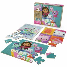 SPINMASTER GAMES puzles komplekts "Gabbys Dollhouse", 3 puzles, 6066549
