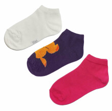 Weri Spezials Короткие Детские носки Fox Violet ART.WERI-5521 Комплект из трех пар высококачественных коротких детских носков из хлопка