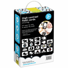 Banana Panda High Contrast Flash Cards on a Ring Art.03970 Mõistatused põrandale 10 tk