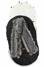 Sensillo Eskimo Art.SILLO-8330 Black Спальный мешок  для коляски на натуральной овчинке