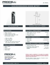 Ikonka Art.KX202 Baterijos Duracell Procell LR6 AA