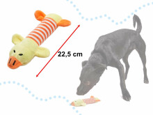 Ikonka Art.KX5767 Šunų kramtomasis žaislas pliušinis girgždantis ančiukas