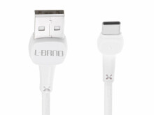 Ikonka Art.KX5328 L-BRNO Type-c fast charging cable white