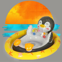 Ikonka Art.KX4958_2 INTEX 59570 vaikiškas plaukimo pontonas su pingvinu ratuku