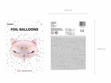 Ikonka Art.KX4572 Folijas balons Kitty rozā 48cm x 36cm
