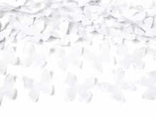 Ikonka Art.KX4565 Konfettitoru laskmine valgete liblikatega 60cm